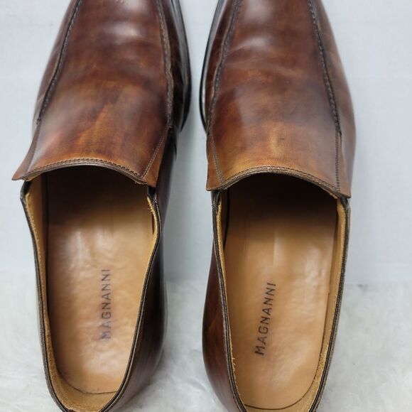 Magnanni Leo Men’s Leather Venetian Slip On Loafer Shoes Size 8 - Picture 8 of 10